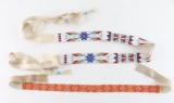 Two Native American Beaded Belts