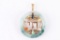 Gold & Jade Stones Pendent