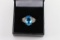Classic ladies Topaz & Diamond Ring