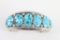 Mens Navajo 7 Stone Turquoise Cuff