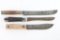 Lot of 3 Antique Trade Knives