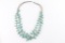 Three Strand Turquoise Bird Fetish Necklace