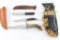 Lot of 3 Hunting Knives