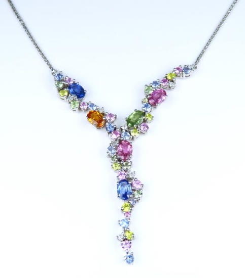 Sensational Multi-Color Sapphire and Diamond