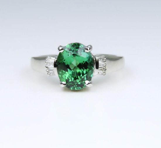 Brilliant Fine Certified G.I.A. Green