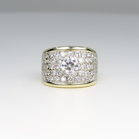 Brilliant Contemporary Diamond Ring