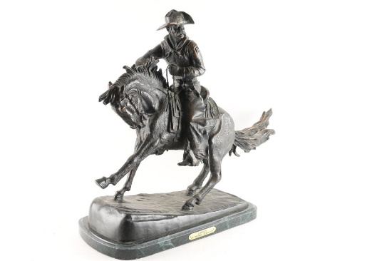 Remington Bronze Statue