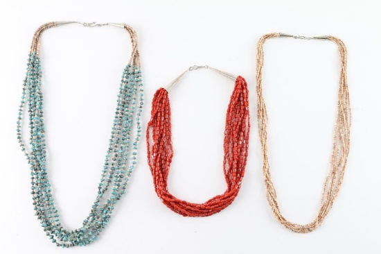 Collection of 3 Navajo Necklaces