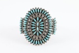 Zuni Turquoise Pettipoint Cuff
