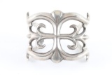 Navajo Sterling Sandcast Bracelet