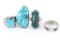 Collection of 4 Native American Rings