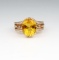 Beautiful Shane & Company Citrine and Diamond Ring