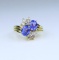 Stunning Tanzanite and Diamond Ring