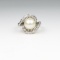 Beautiful Vintage Pearl and Diamond Ring