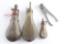 Lot of Three Powder Flasks