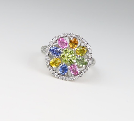 Gorgeous Designer Multi-Colored Sapphire