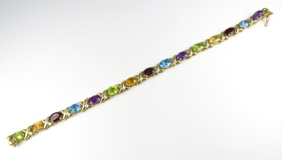 Colorful Multi-Colored Bracelet featuring oval