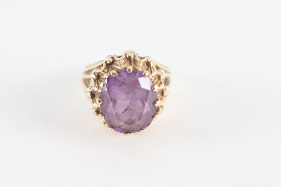 Ladies Amethyst Ring set