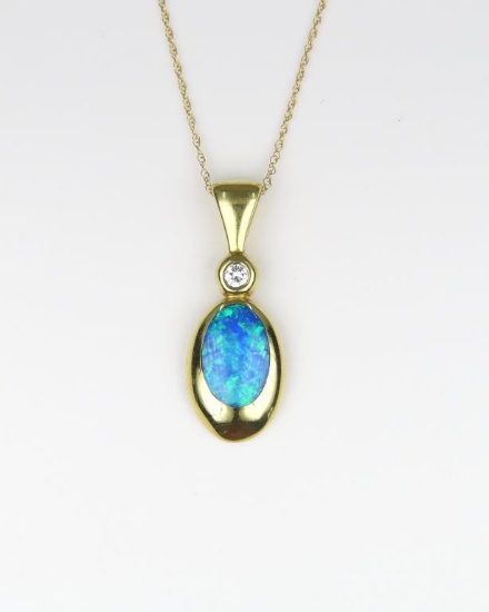 Brilliant Fine KABANA Black Opal and Diamond