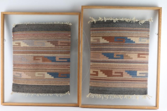 Lot of 2 Framed Rugs