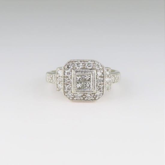 Brilliant Art Deco Style Diamond Ring