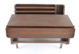 Antique Oak Wall Mounted Desk