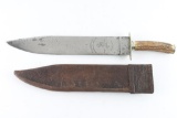 Large Vintage Pecher Bowie Knife