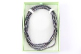 Black Cultured Pearl Endless Necklace