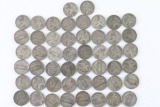 Lot of 50+ War Time Silver Nickels