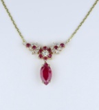 Brilliant Natural Vivid Red MQ cut Ruby