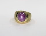 Bold Men’s Star Ruby Ring featuring a Natural