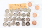 Lot of 24 Dimes & 4 Pennies