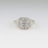 Brilliant Art Deco Style Diamond Ring