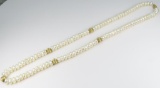 Lovely Pearl and Gold Bead Necklace