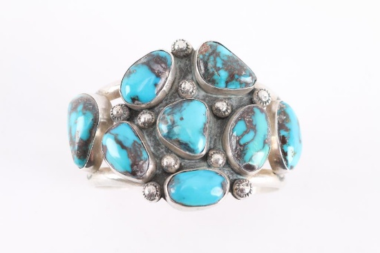 Bisbee Turquoise Cluster Cuff