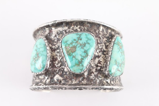 Large Navajo Turquoise Cuff