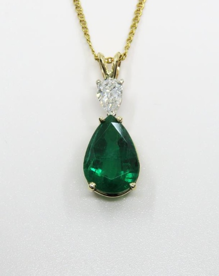 Exquisite Extra Fine Emerald and Diamond