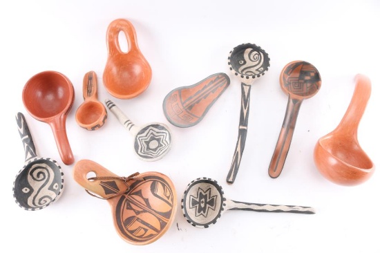 Collection of 11 Native American Ladles