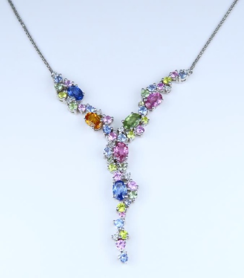 Sensational Multi-Color Sapphire and Diamond