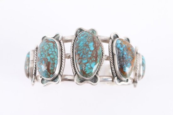 Navajo Bisbee Turquoise Cuff
