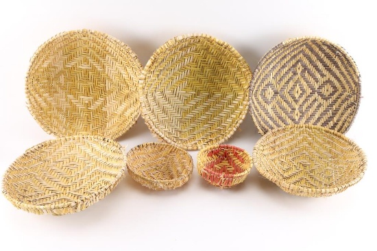 Lot of 6 Hopi Baskets
