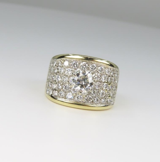 Dazzling Contemporary Style Diamond Ring