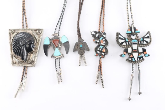 Lot of 4 Bolo Ties