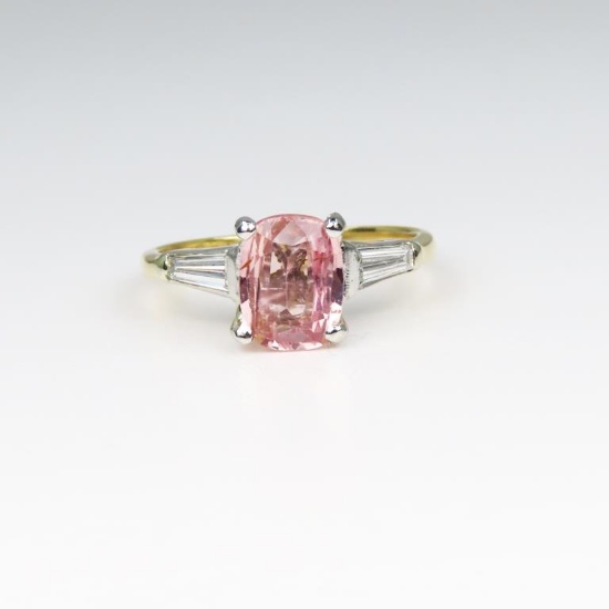 Beautiful Pink Madagascar Sapphire and Diamond