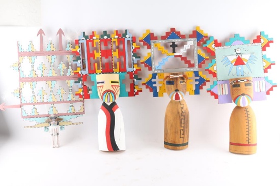 Lot of 4 Hopi Kachinas
