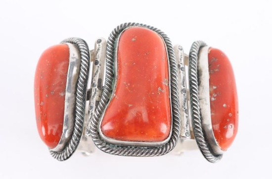 Large 3 Stone Old Pawn Cuff