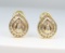 Beautiful Pear Shape Diamond Earrings