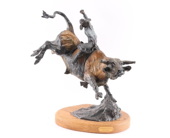 Original Bronze and Watercolor.