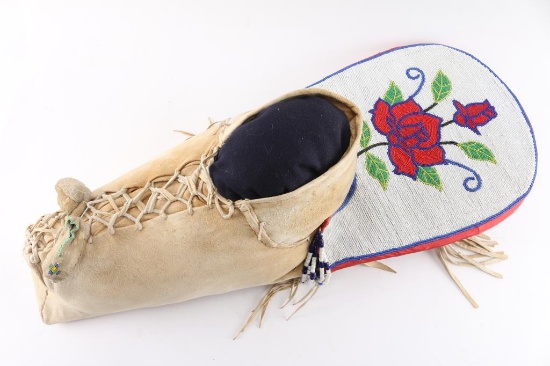 Shoshone Rose Beaded Cradleboard