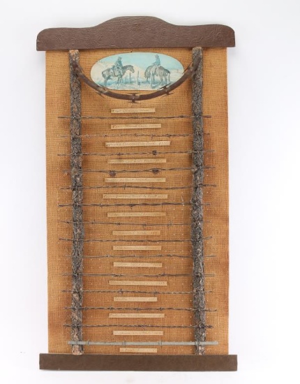 Vintage Barbed Wire Sample Board